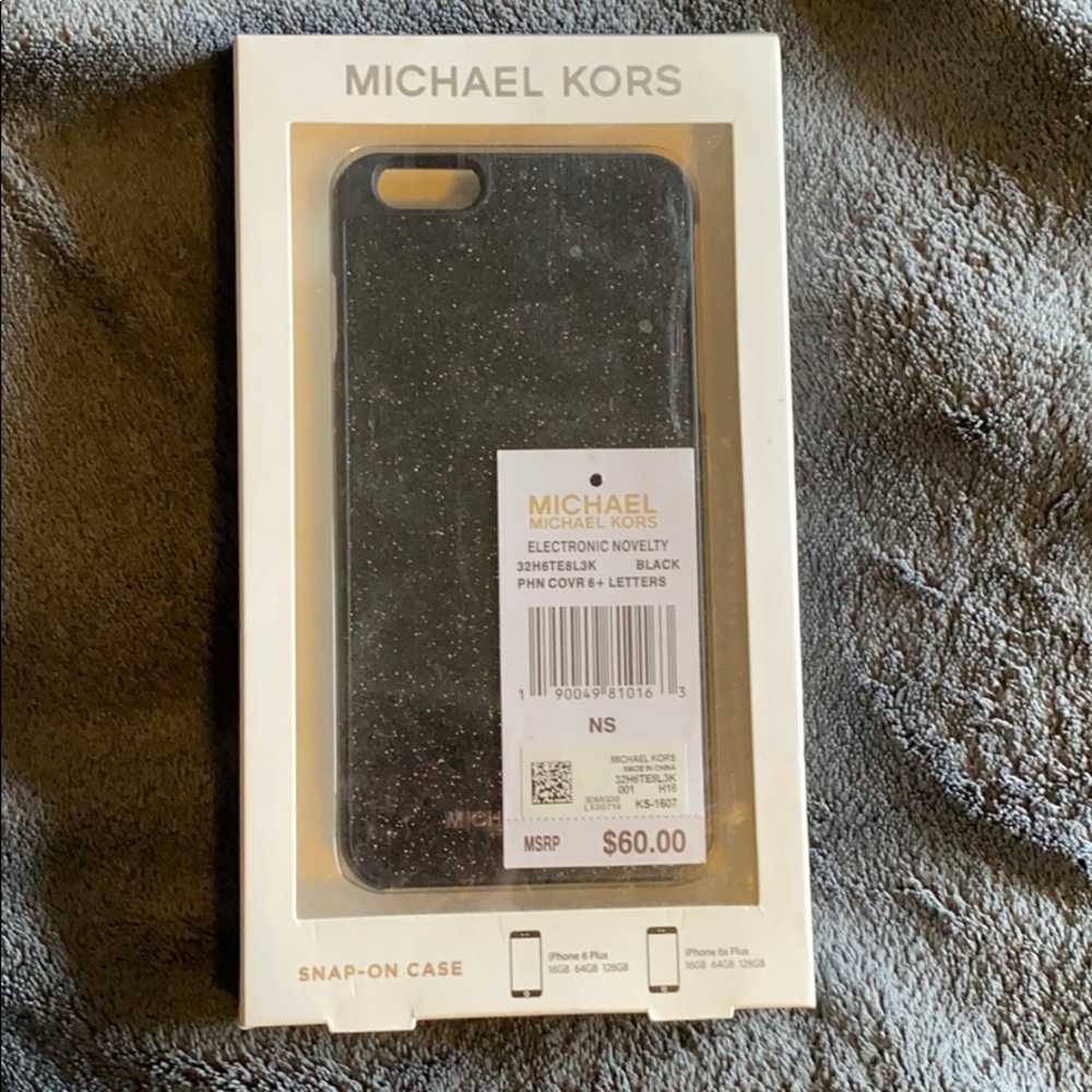 Sparkly black phone case